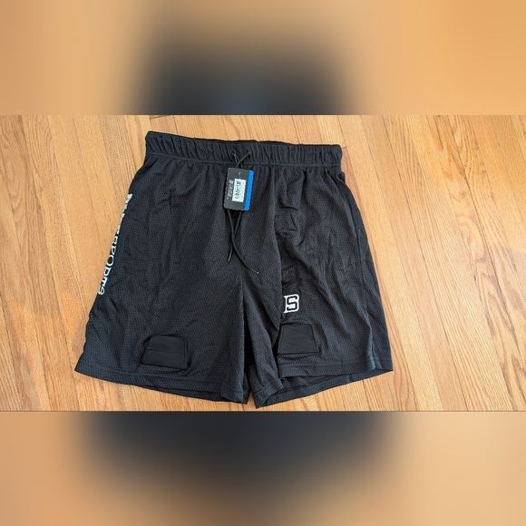 Stylish Black Athletic Men's Shorts - Picture 1 of 6